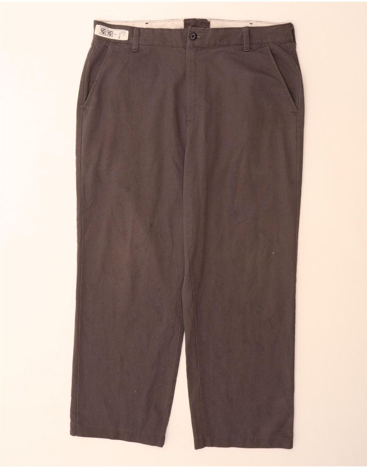 RED KAP Mens Straight Chino Trousers W38 L29 Grey Polyester