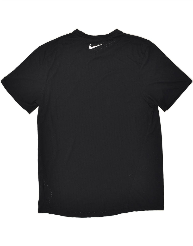 NIKE Mens Dri Fit T-Shirt Top Medium Black Polyester | Vintage Nike | Thrift | Second-Hand Nike | Used Clothing | Messina Hembry 