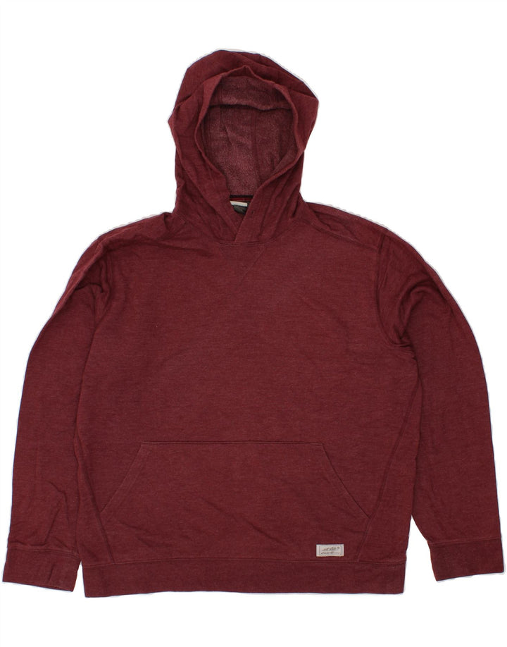 EDDIE BAUER Mens Hoodie Jumper Large Maroon Cotton Vintage Eddie Bauer and Second-Hand Eddie Bauer from Messina Hembry 