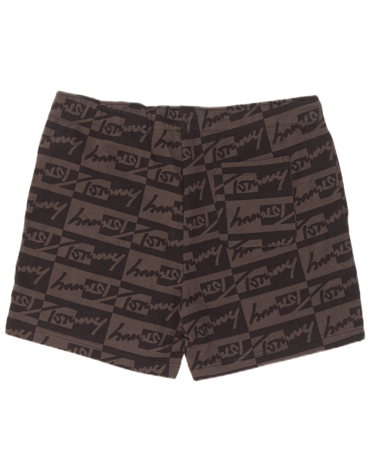 Tommy Hilfiger Mens Graphic Sport Shorts Large Grey Cotton