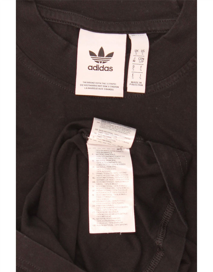Adidas Mens Graphic T-Shirt Top Small Black Cotton