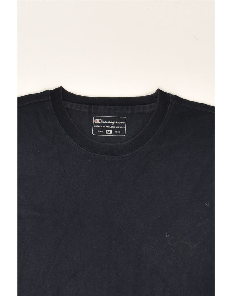 CHAMPION Mens T-Shirt Top Medium Navy Blue | Vintage Champion | Thrift | Second-Hand Champion | Used Clothing | Messina Hembry 