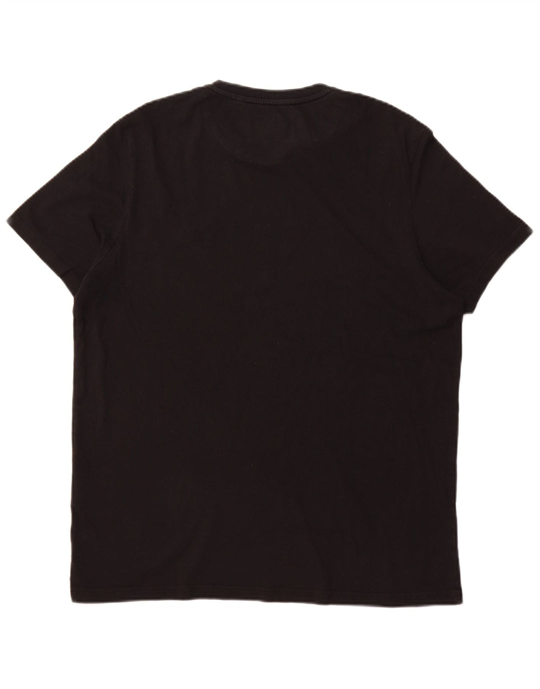 LYLE & SCOTT Mens T-Shirt Top XL Black Cotton