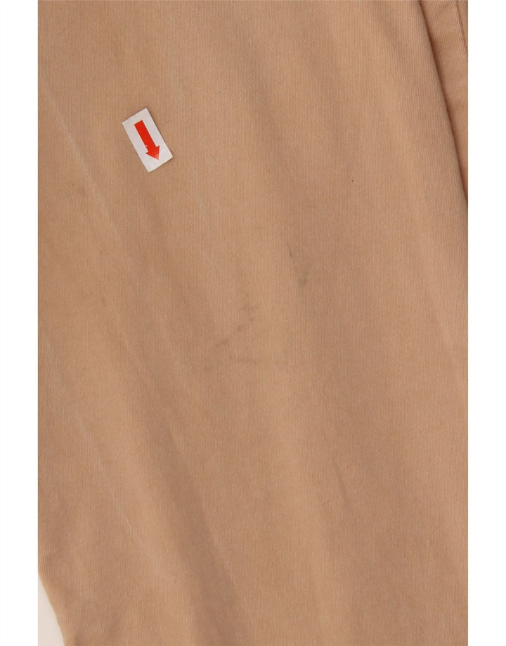 TRUSSARDI Womens Slim Casual Trousers IT 46 Large W32 L30 Beige Lyocell