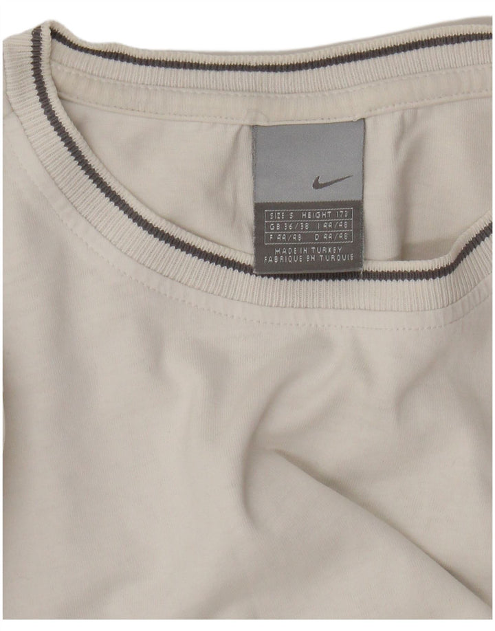 Nike Mens T-Shirt Top UK 36/38 Small Off White
