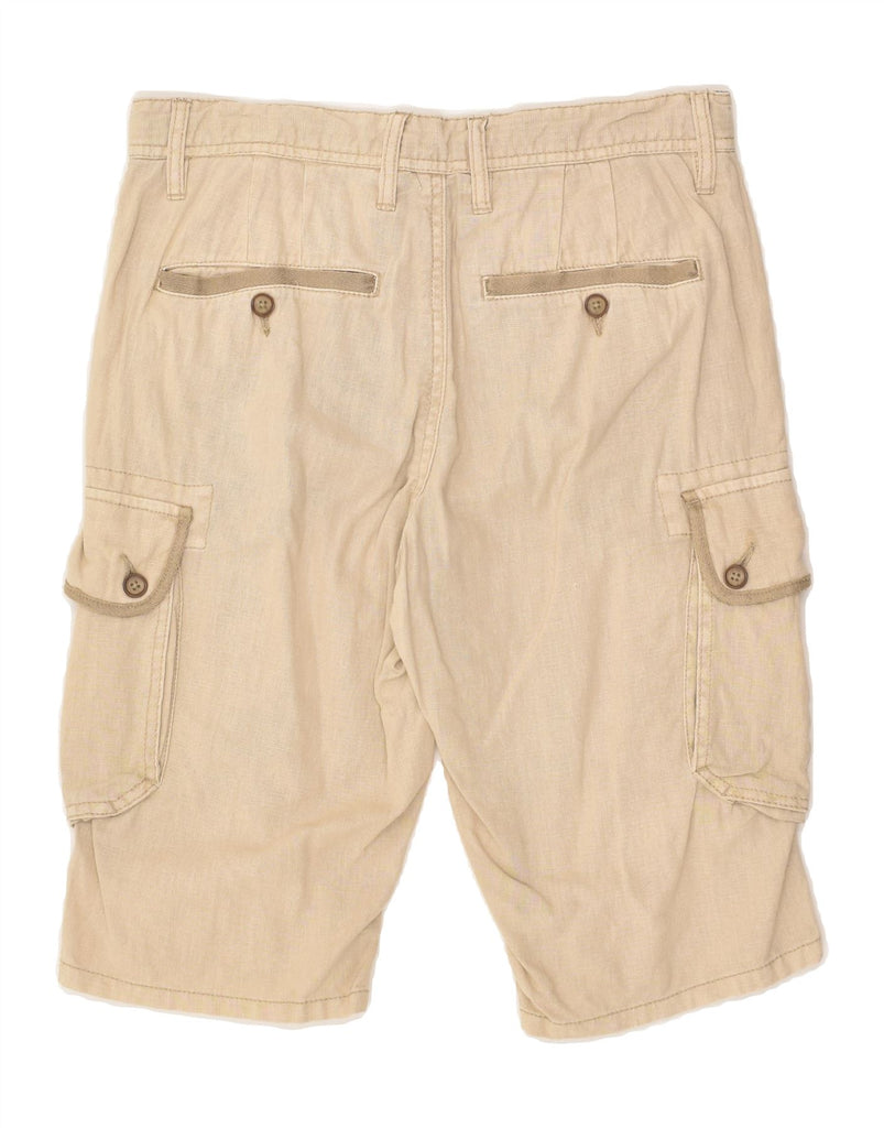 CELIO Mens Cargo Shorts W38 XL Beige | Vintage Celio | Thrift | Second-Hand Celio | Used Clothing | Messina Hembry 