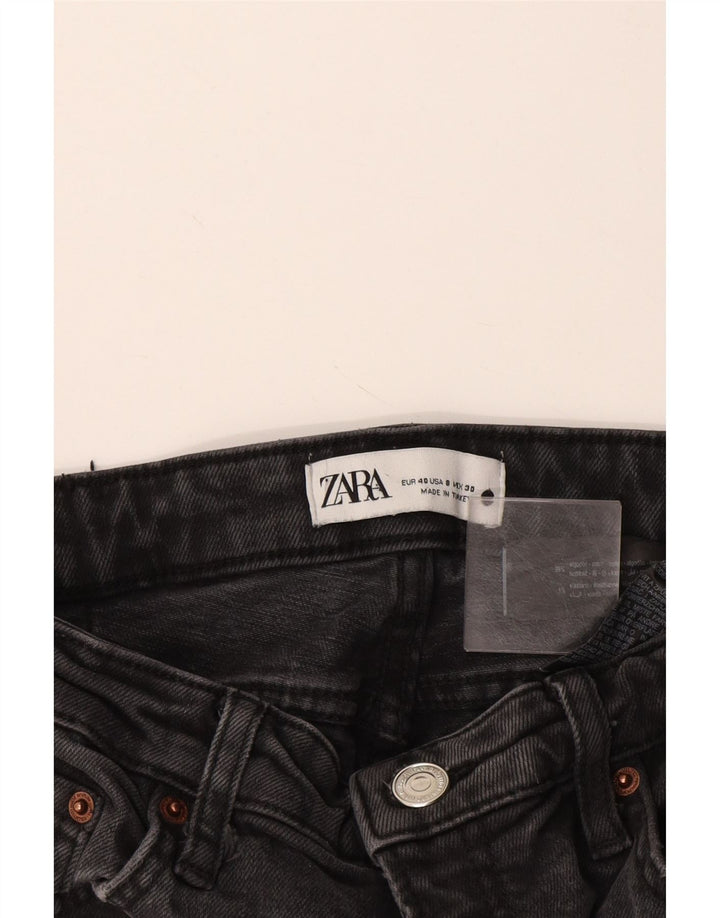 Zara Womens Straight Jeans EU 40 Medium W30 L26 Grey Cotton