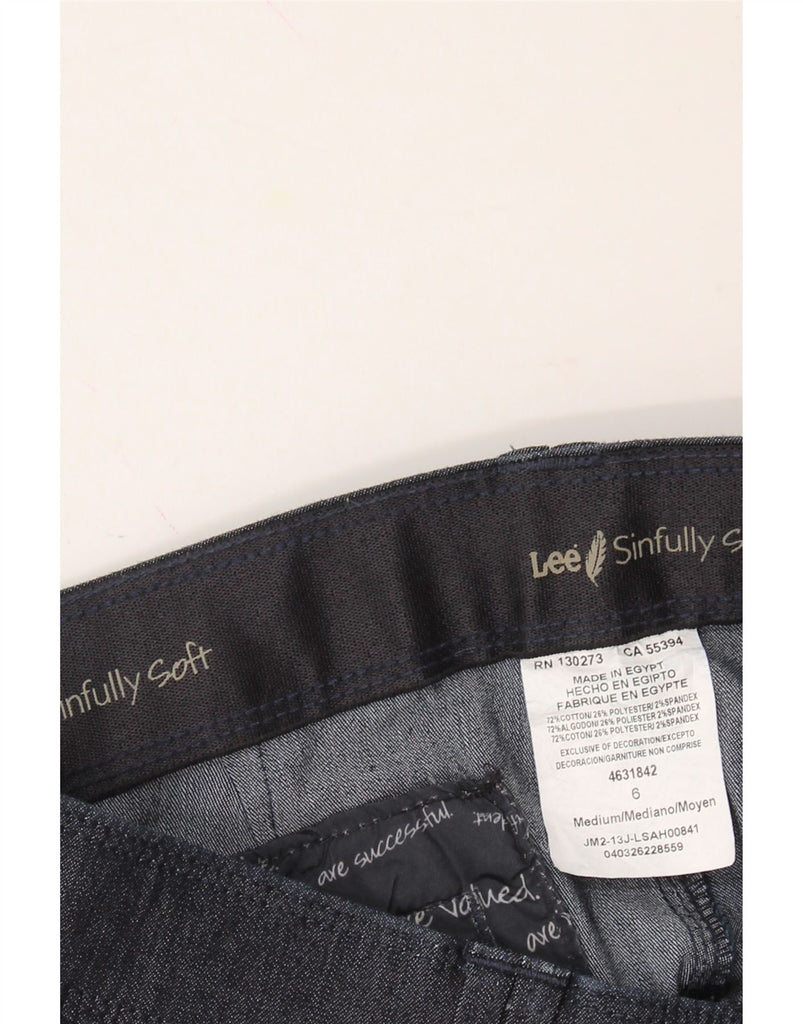 LEE Womens Straight Jeans US 6 Medium W30 L32 Navy Blue Cotton Vintage Lee and Second-Hand Lee from Messina Hembry 