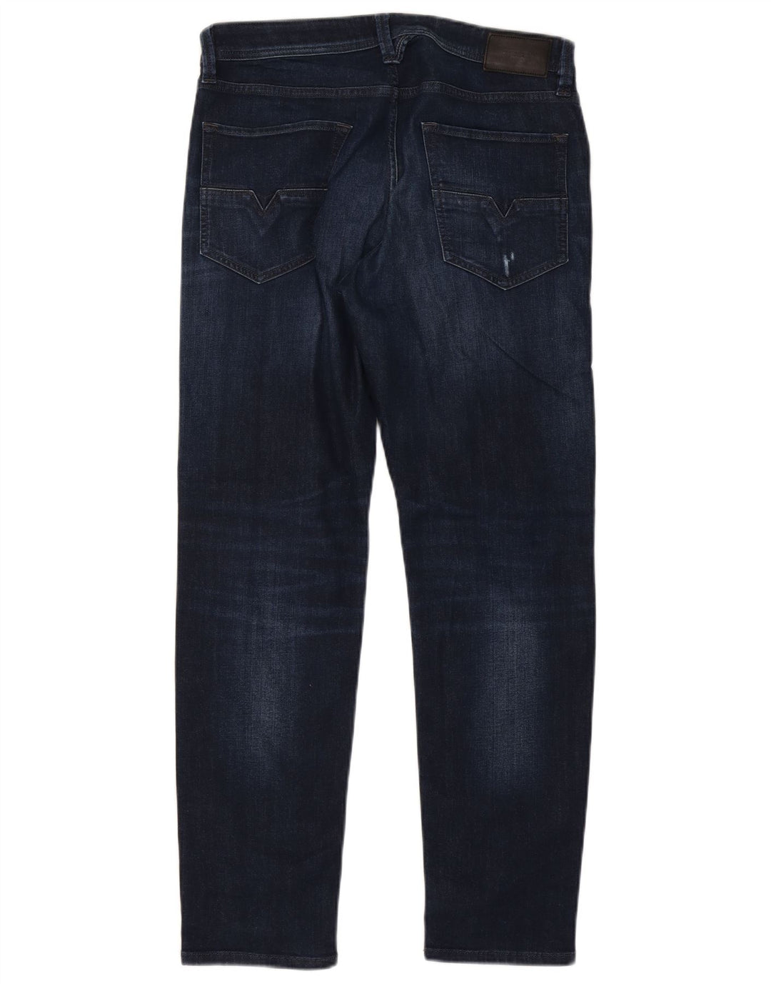 Diesel Mens Larkee-Beex Distressed Regular Tapered Jeans W31 L30 Navy Blue