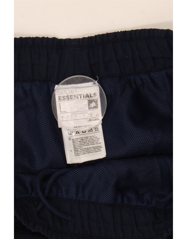 Adidas Mens Climalite Sport Shorts Large  Navy Blue Polyester