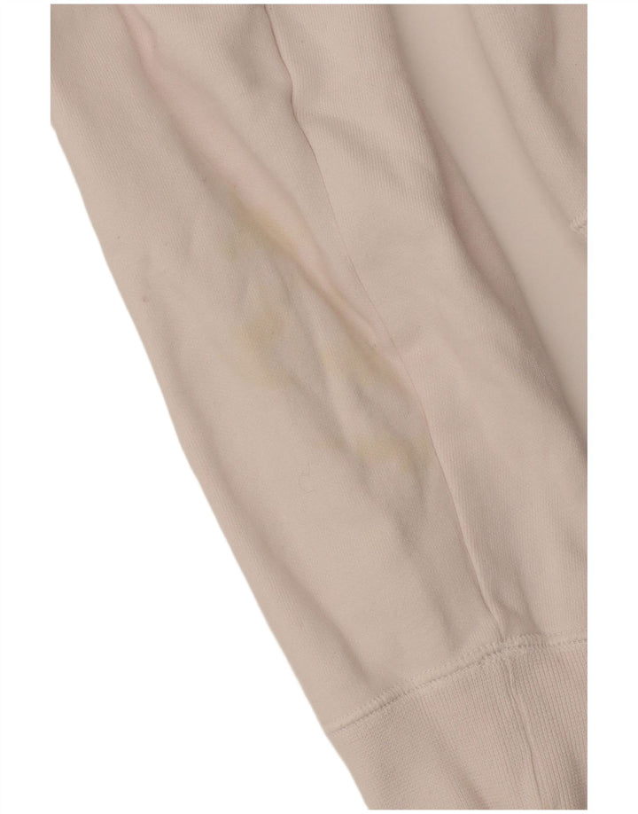 CHAMPION Girls Graphic Hoodie Jumper 11-12 Years Large White Cotton