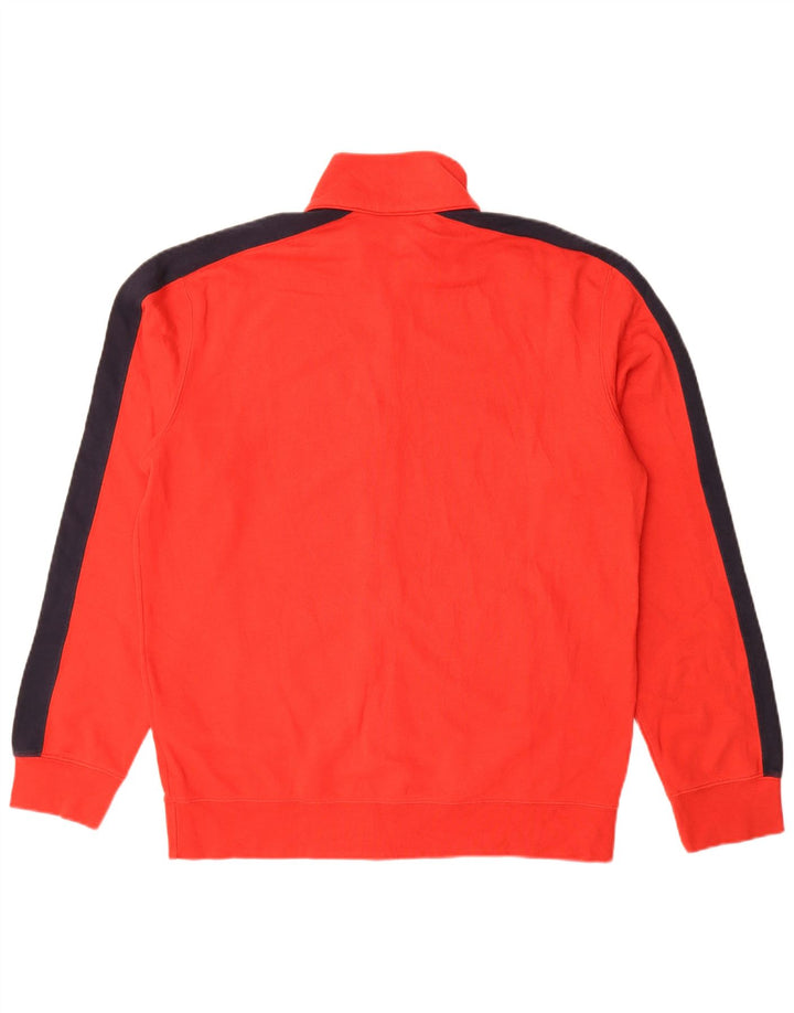 Champion Mens Tracksuit Top Jacket Large Red Colourblock Polyester