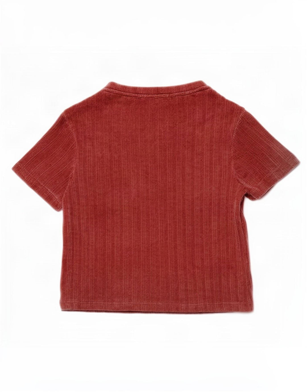 Zara Womens Velour Blouse Top UK 10 Small Red Polyester