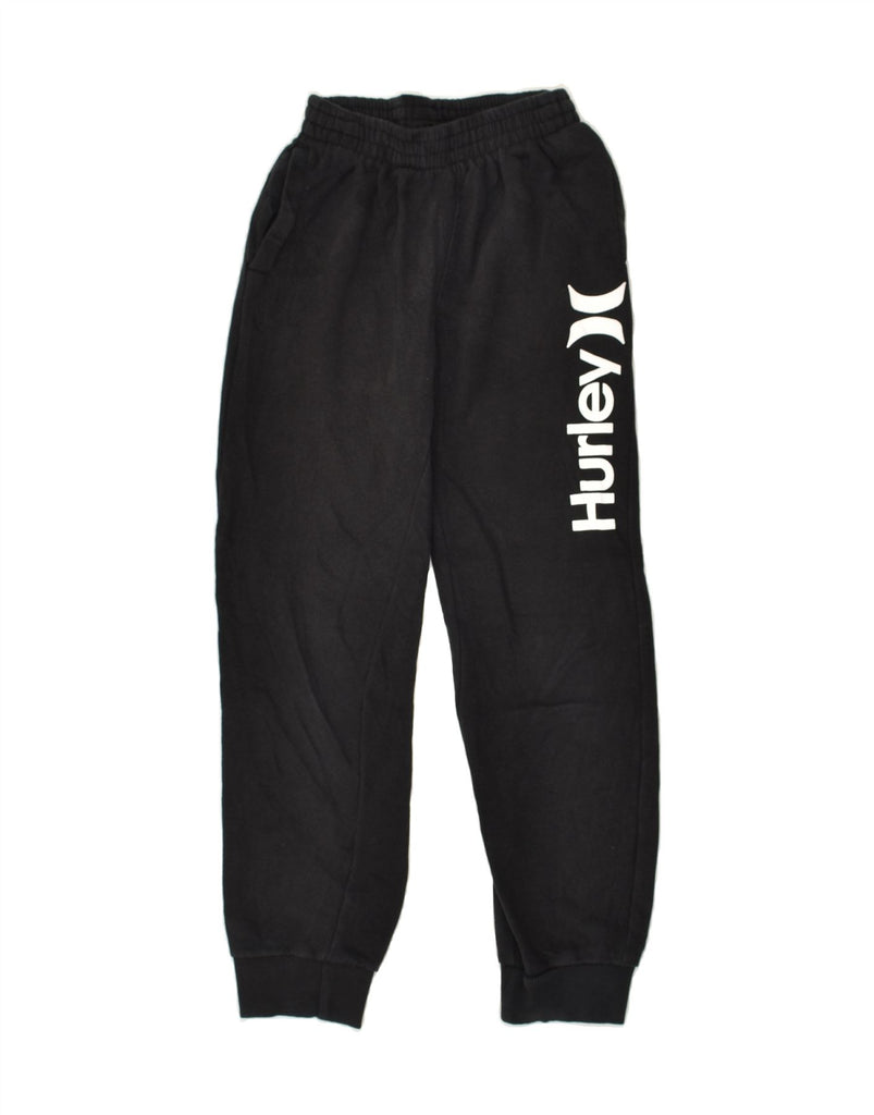 HURLEY Boys Graphic Tracksuit Trousers Joggers 12-13 Years Large Black | Vintage Hurley | Thrift | Second-Hand Hurley | Used Clothing | Messina Hembry 