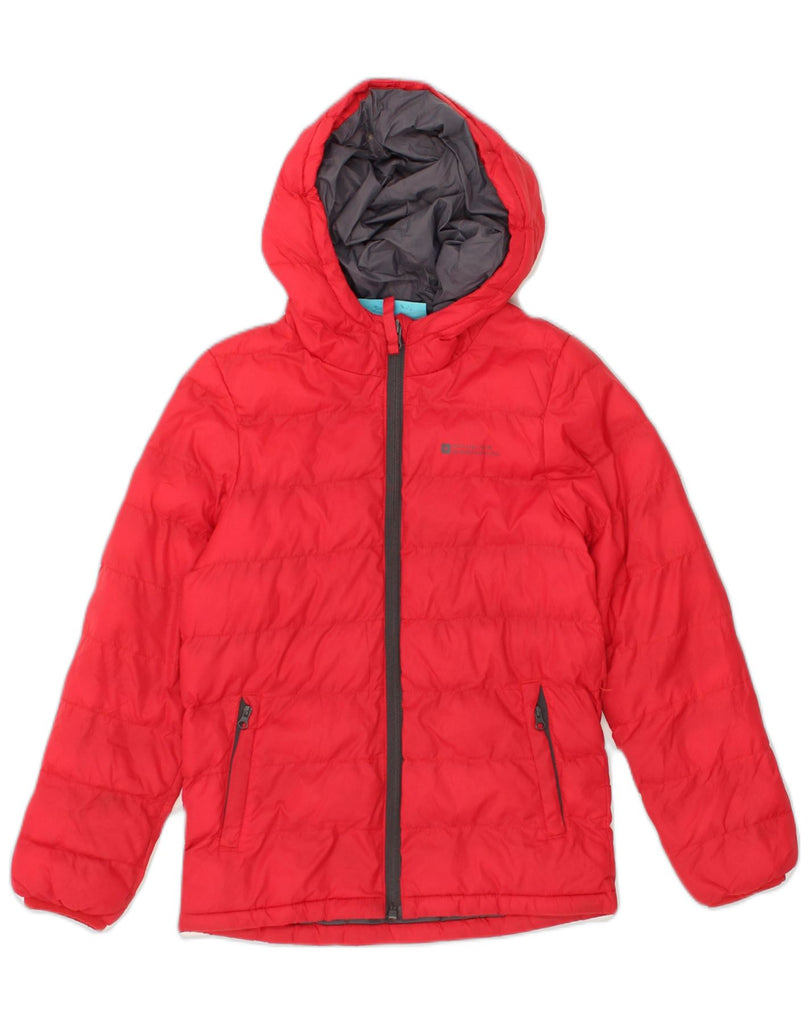 MOUNTAIN WAREHOUSE Boys Hooded Padded Jacket 7-8 Years Red Nylon | Vintage Mountain Warehouse | Thrift | Second-Hand Mountain Warehouse | Used Clothing | Messina Hembry 