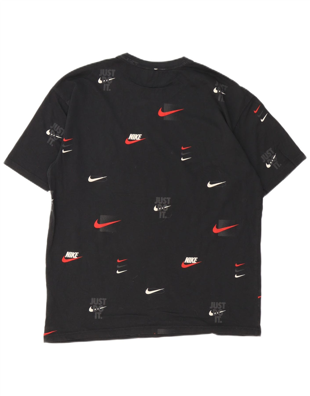 Nike Mens Loose Fit Graphic T-Shirt Top Medium Black Cotton
