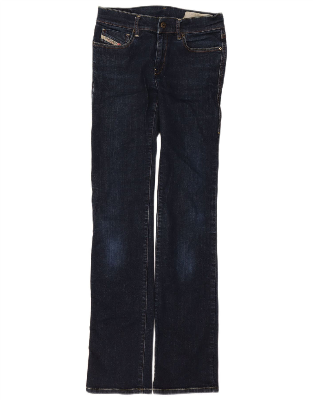 Diesel Womens Straight Jeans W27 L32 Navy Blue Cotton