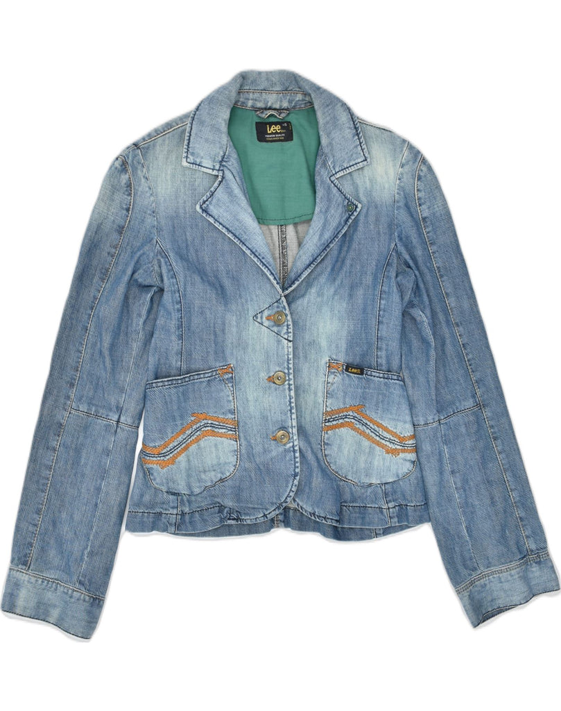 LEE Womens Denim Jacket UK 6 XS Blue Cotton | Vintage | Thrift | Second-Hand | Used Clothing | Messina Hembry 