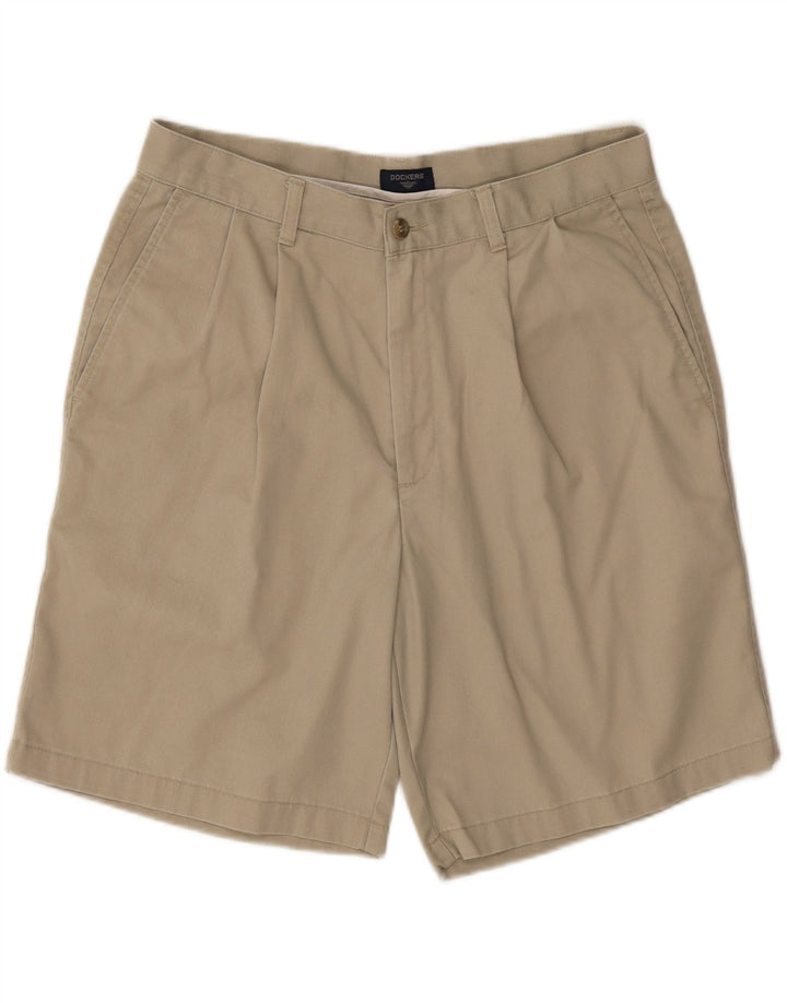 DOCKERS Mens Pegged Chino Shorts W34 Large Beige Cotton Vintage Dockers and Second-Hand Dockers from Messina Hembry 