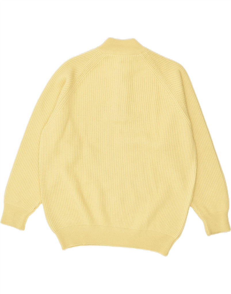 FILA Mens Button Neck Jumper Sweater IT 50 Medium Yellow | Vintage Fila | Thrift | Second-Hand Fila | Used Clothing | Messina Hembry 