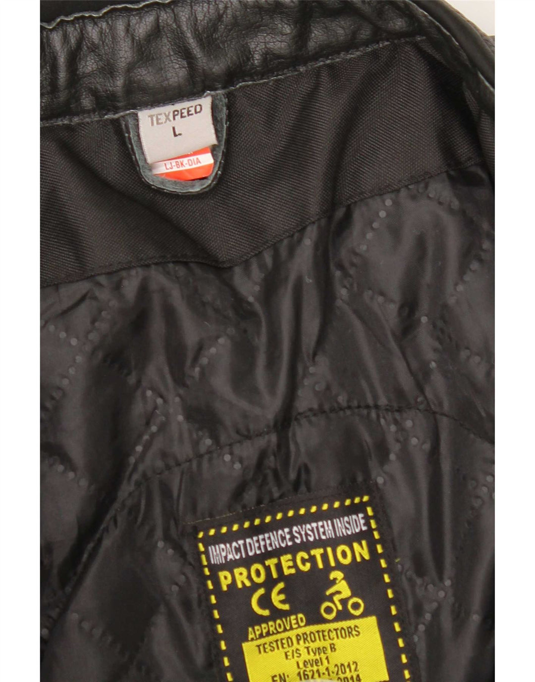 Texpeed Mens Leather Jacket UK 40 Large Black