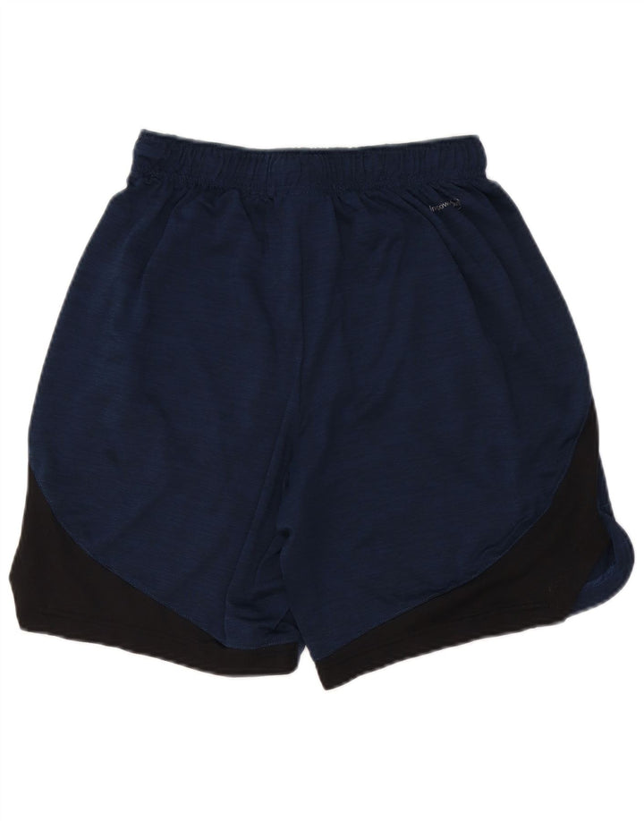 RUSSELL ATHLETIC Mens Sport Shorts Small Navy Blue Colourblock Polyester