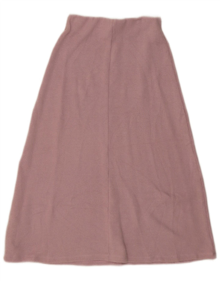 Zara Womens Knit A-Line Skirt Small W26 Pink Polyester