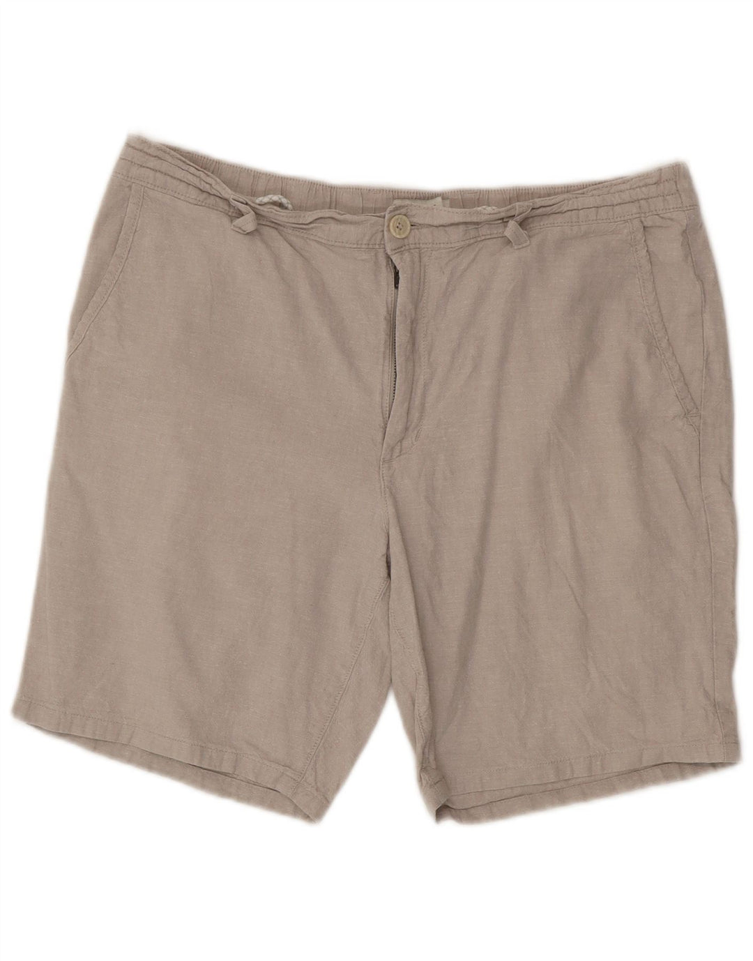 Marks & Spencer Mens Chino Shorts W36 Large Grey Cotton
