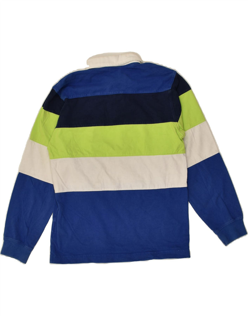 ADIDAS Boys Long Sleeve Polo Shirt 11-12 Years Large Blue Colourblock | Vintage Adidas | Thrift | Second-Hand Adidas | Used Clothing | Messina Hembry 