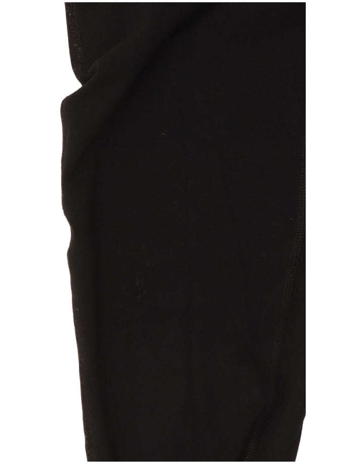 Superdry Womens Graphic Leggings UK 8 Small Black Cotton