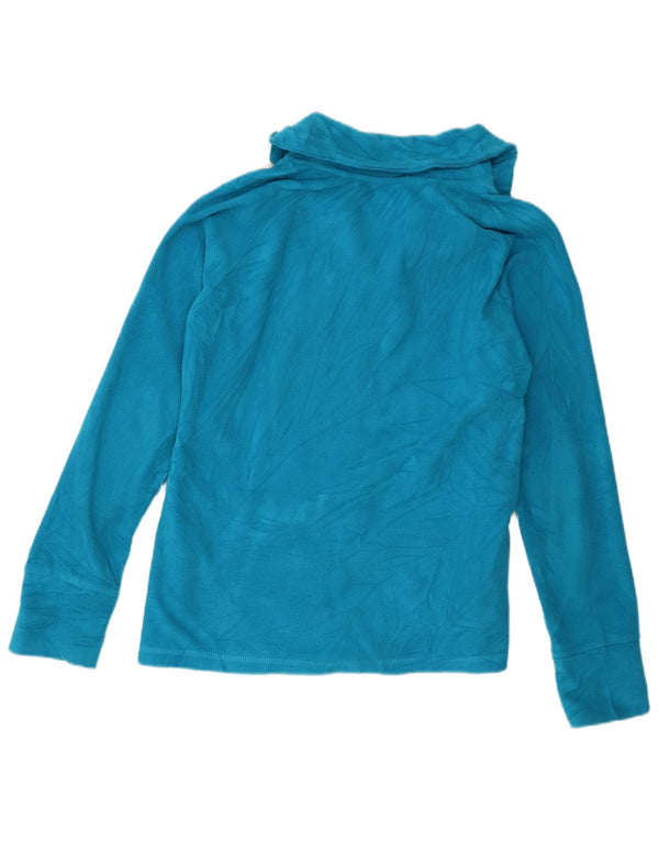 Calvin Klein Womens Fleece Jacket UK 16 Large Blue Polyester