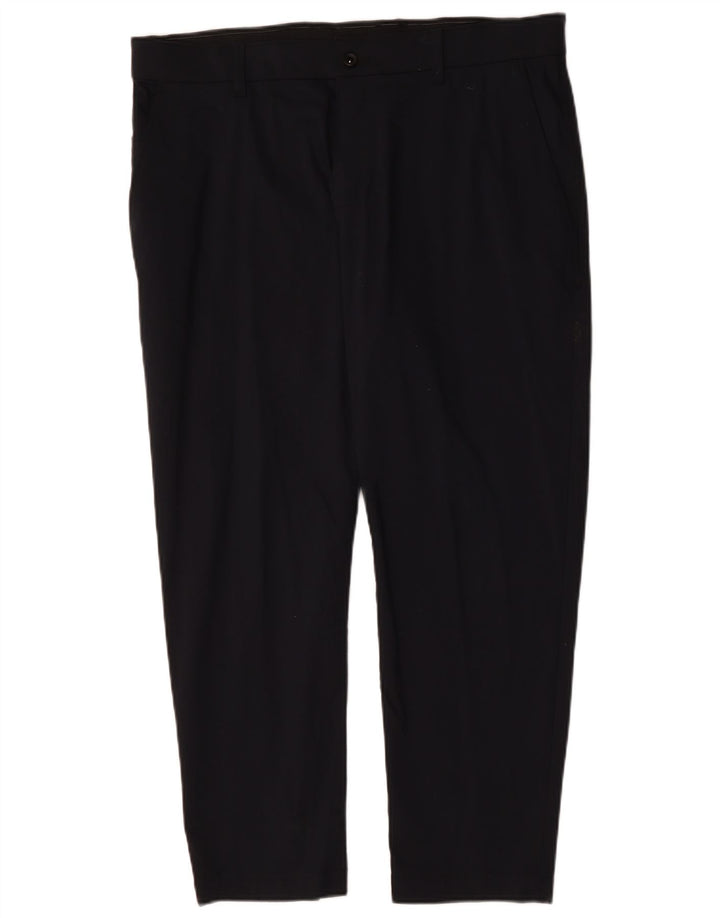 NIKE Mens Dri Fit Standard Fit Straight Chino Trousers W38 L30 Navy Blue