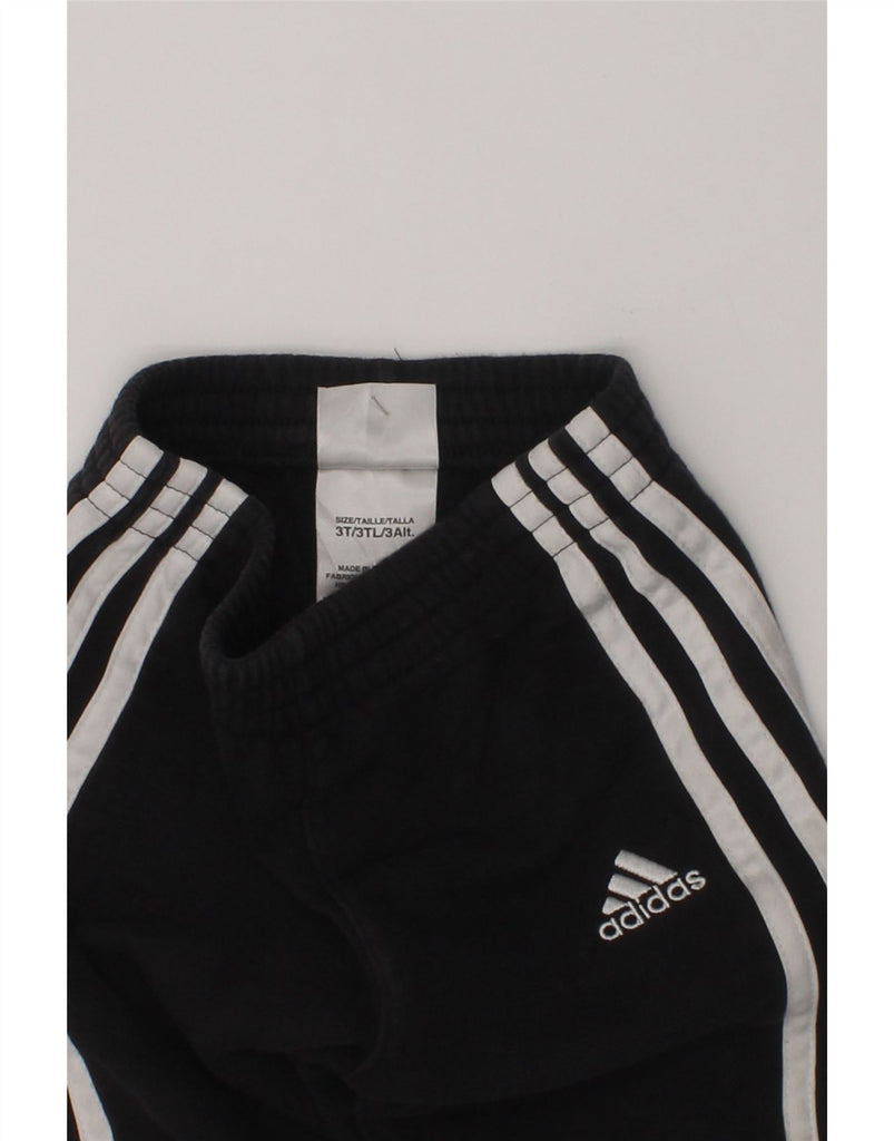 ADIDAS Boys Tracksuit Trousers Joggers 2-3 Years Black Cotton | Vintage Adidas | Thrift | Second-Hand Adidas | Used Clothing | Messina Hembry 