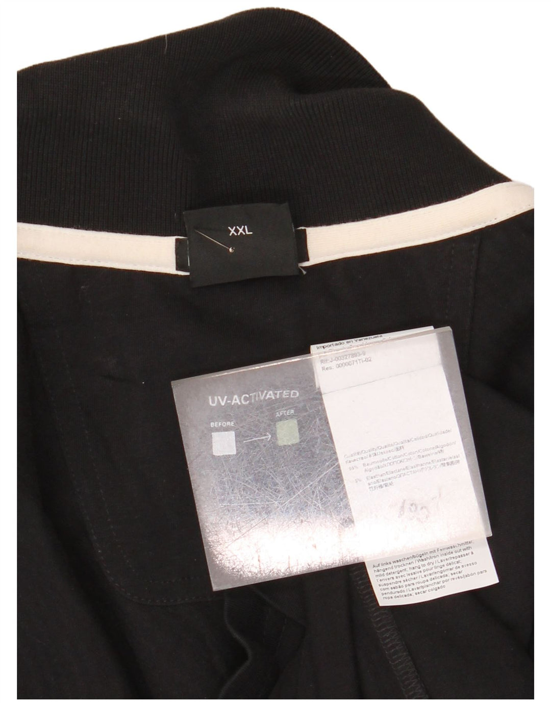 HUGO BOSS Mens Graphic Slim Fit Polo Shirt 2XL Black Cotton