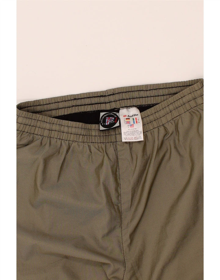 LOTTO Womens Tracksuit Trousers UK 12 Medium Grey Pinstripe Polyester Vintage Lotto and Second-Hand Lotto from Messina Hembry 