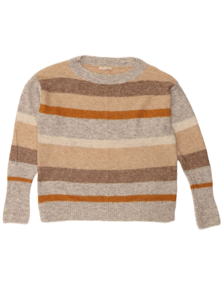 White Stuff Womens Crew Neck Jumper Sweater UK 12 Medium Multicoloured