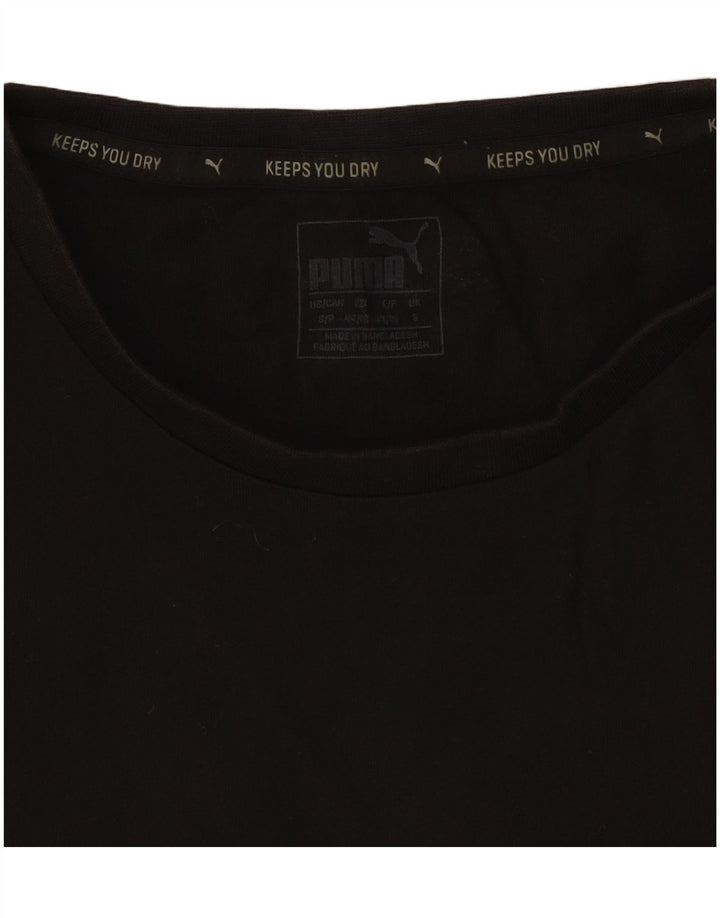 Puma Mens Graphic T-Shirt Top Small Black Cotton