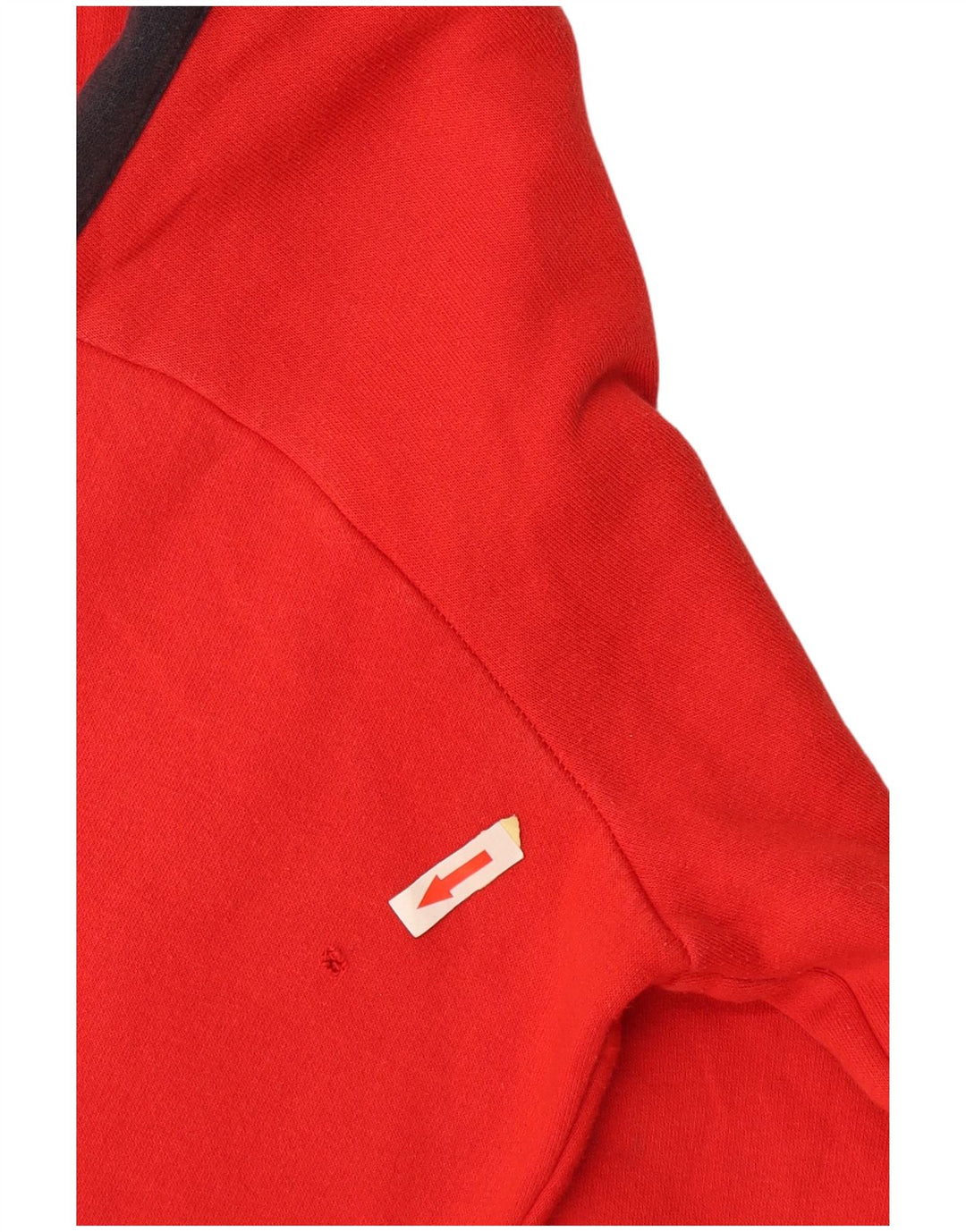 ADIDAS Boys Graphic Zip Hoodie Sweater 11-12 Years Red Colourblock Cotton