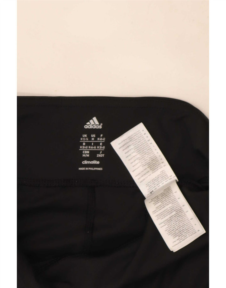 Adidas Womens Climalite Leggings UK 12/14 Medium Black Polyester