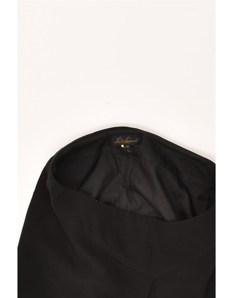 LUISA SPAGNOLI Womens A-Line Skirt IT 42 Medium W30 Black | Vintage Luisa Spagnoli | Thrift | Second-Hand Luisa Spagnoli | Used Clothing | Messina Hembry 