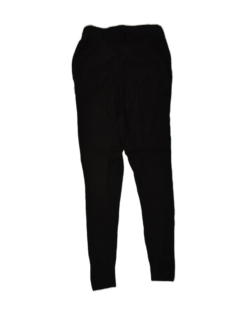 REEBOK Womens Tracksuit Trousers Joggers UK 6 XS Black Cotton | Vintage Reebok | Thrift | Second-Hand Reebok | Used Clothing | Messina Hembry 