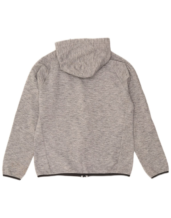 Puma Mens Zip Hoodie Sweater Medium Grey Flecked Cotton