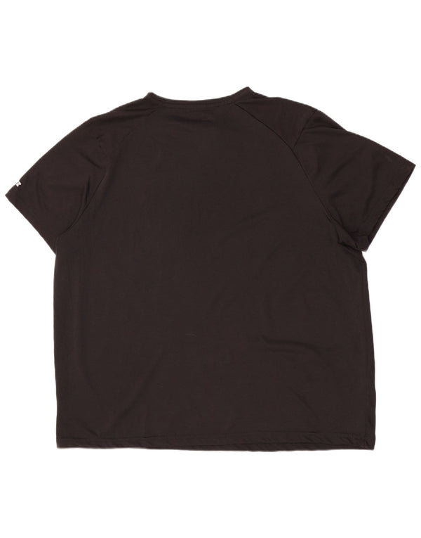 Russell Athletic Mens Dri-Power T-Shirt Top XL Black Polyester