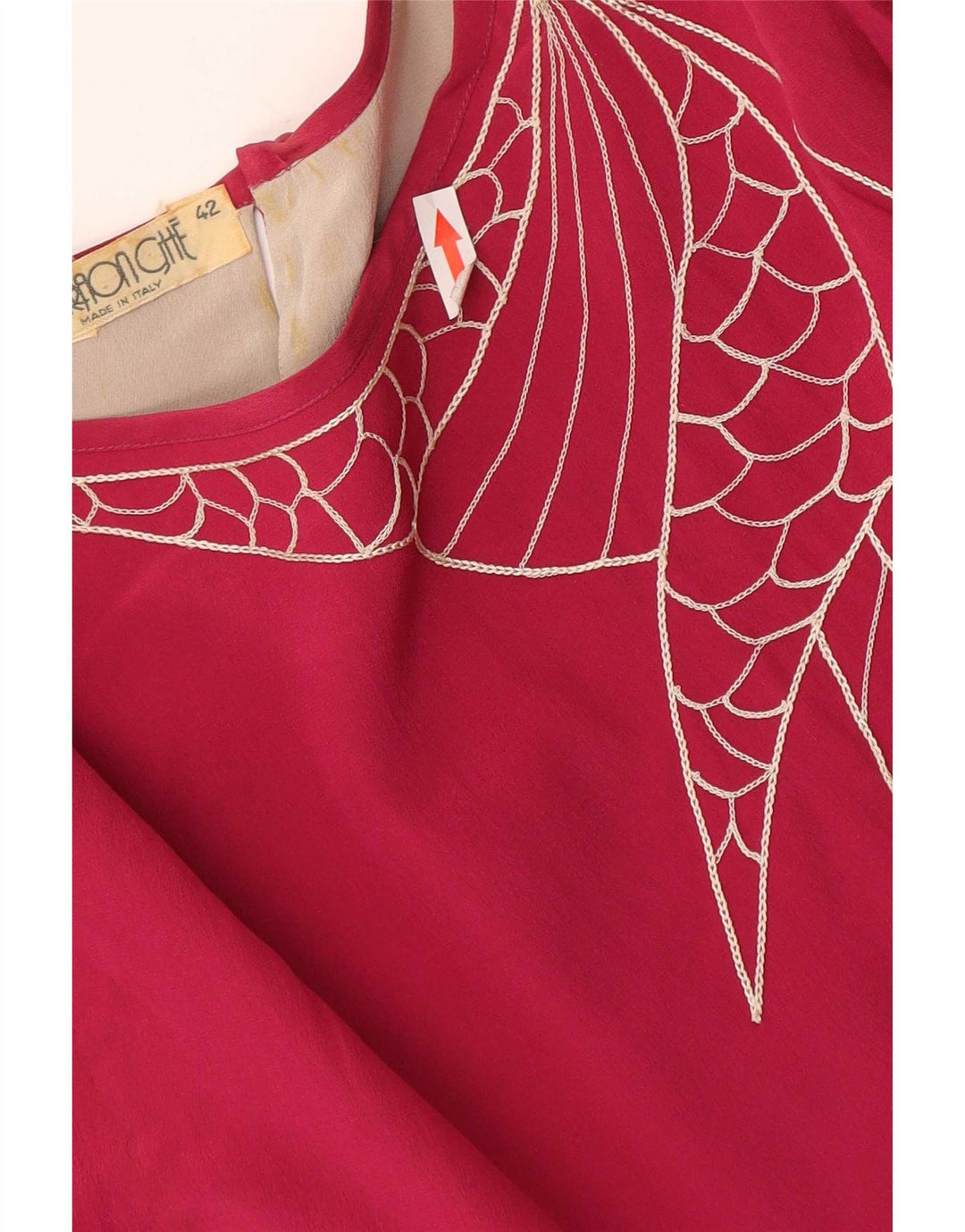 Vintage Womens Long Sleeve Tunic Dress IT 42 Medium Pink Colourblock