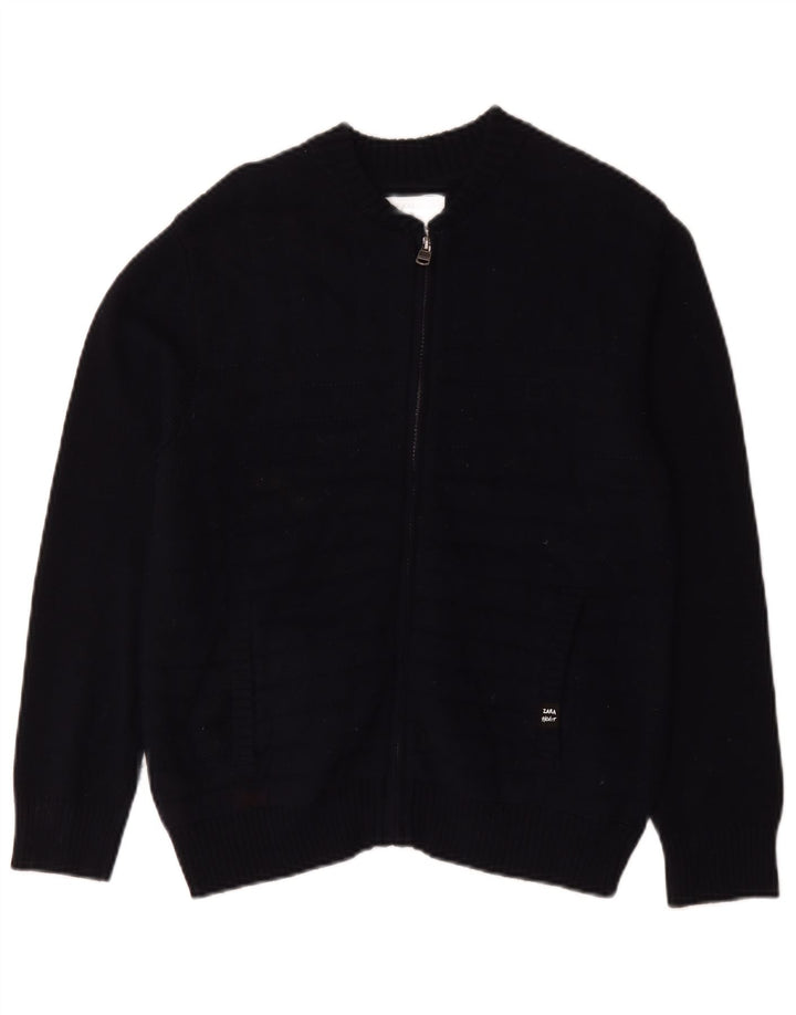 Zara Boys Cardigan Sweater 11-12 Years Navy Blue