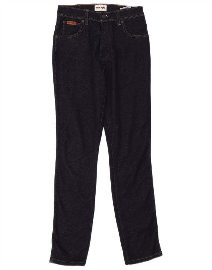 Wrangler Womens Texas Slim Jeans W29 L32 Navy Blue Cotton