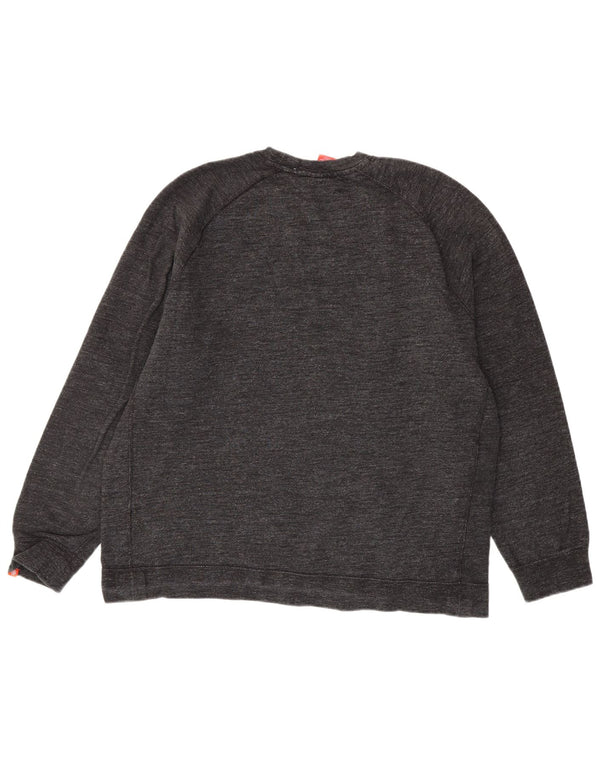 Nike Mens Sweatshirt Jumper 2XL Grey Flecked Cotton
