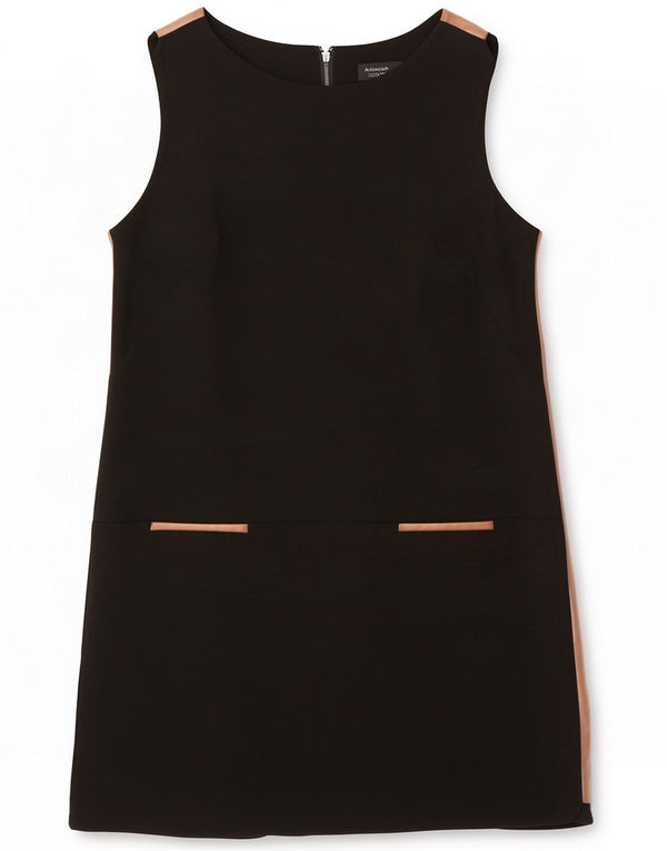 Marks & Spencer Womens Autograph Shift Dress UK 16 Large Black Colourblock