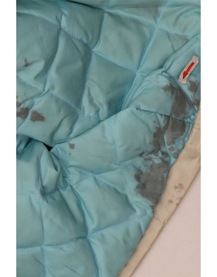 Gap Womens Hooded Windbreaker Jacket UK 14 Medium Off White