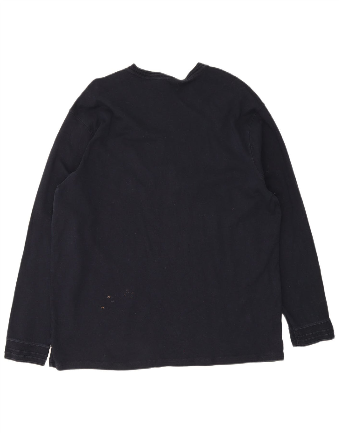 Marks & Spencer Mens Blue Harbour Top Long Sleeve XL Navy Blue Cotton